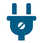 Electrical plug icon