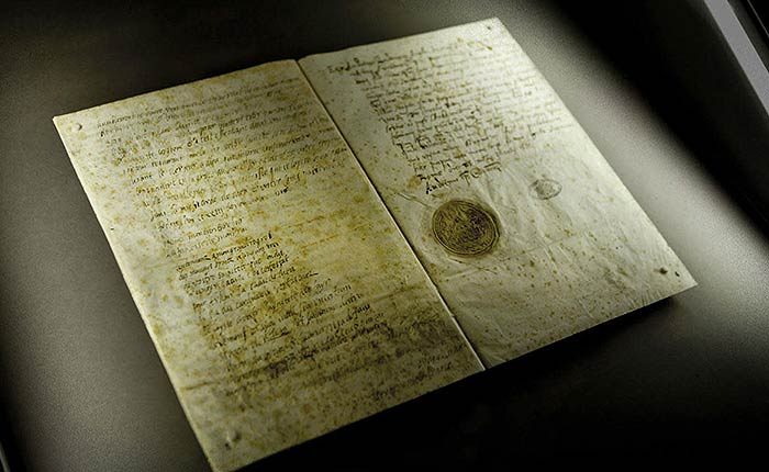 Last letter from Mary, Queen of Scots, to Pope Sixtus V