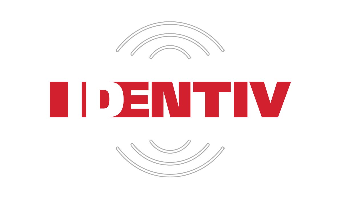Identiv logo with NFC/RFID waves