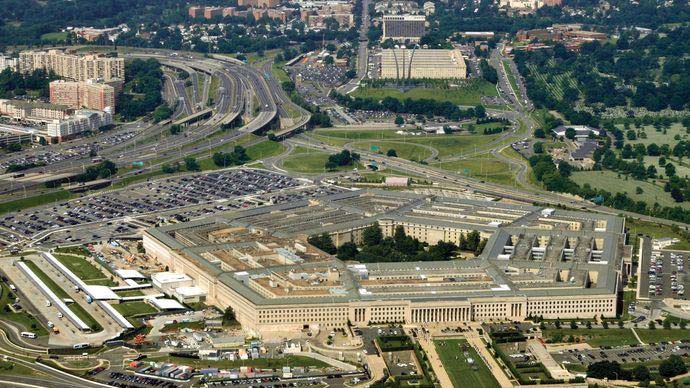 The Pentagon, wide angle view above